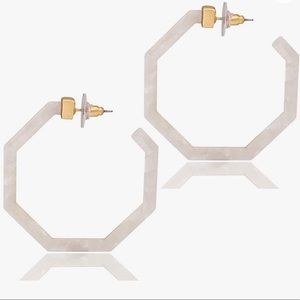 Acrylic Geometric Hoop Earrings